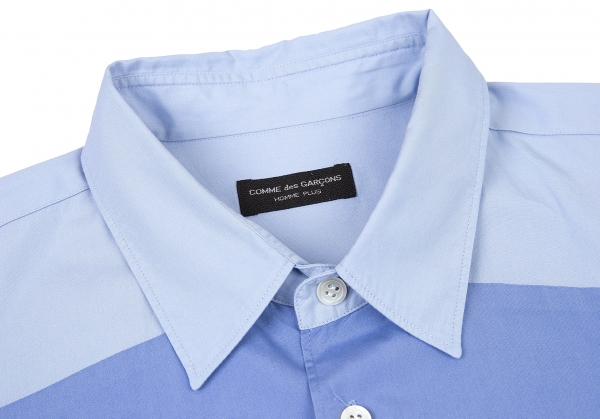 COMME des GARCONS HOMME PLUS Long Sleeve Shirt Blue S-M | PLAYFUL