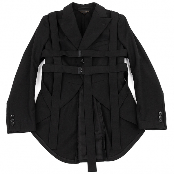 COMME des GARCONS Wool Harness Jacket Black XS | PLAYFUL