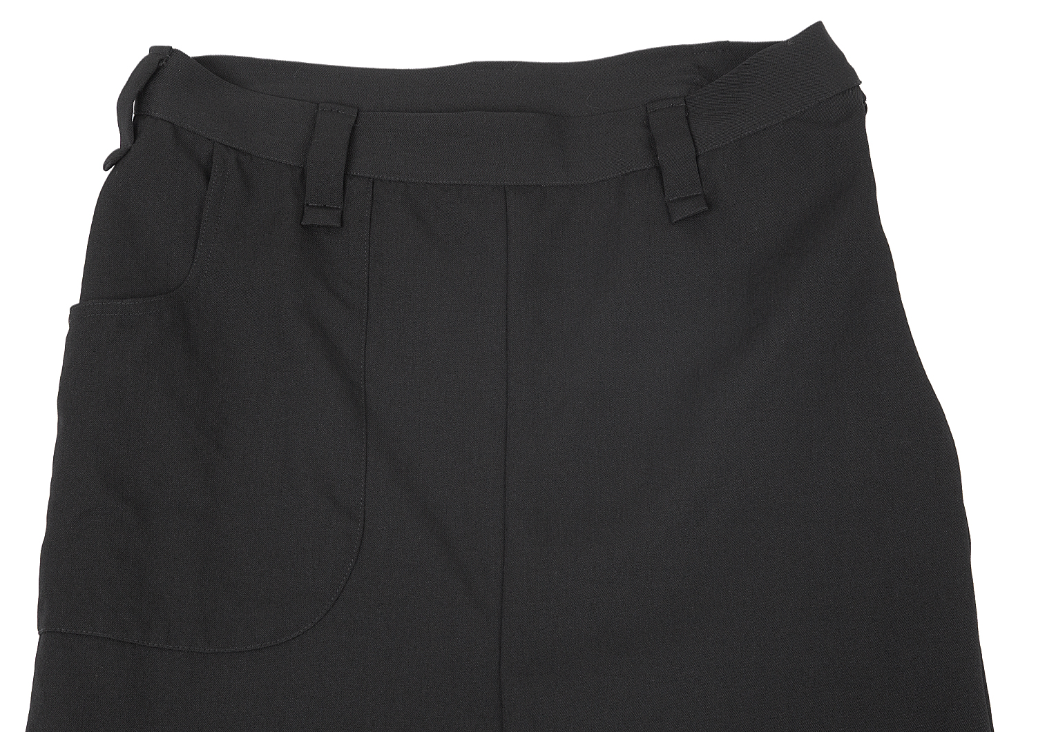 ワイズY's ウールギャバサルエルパンツ風スカート 黒2