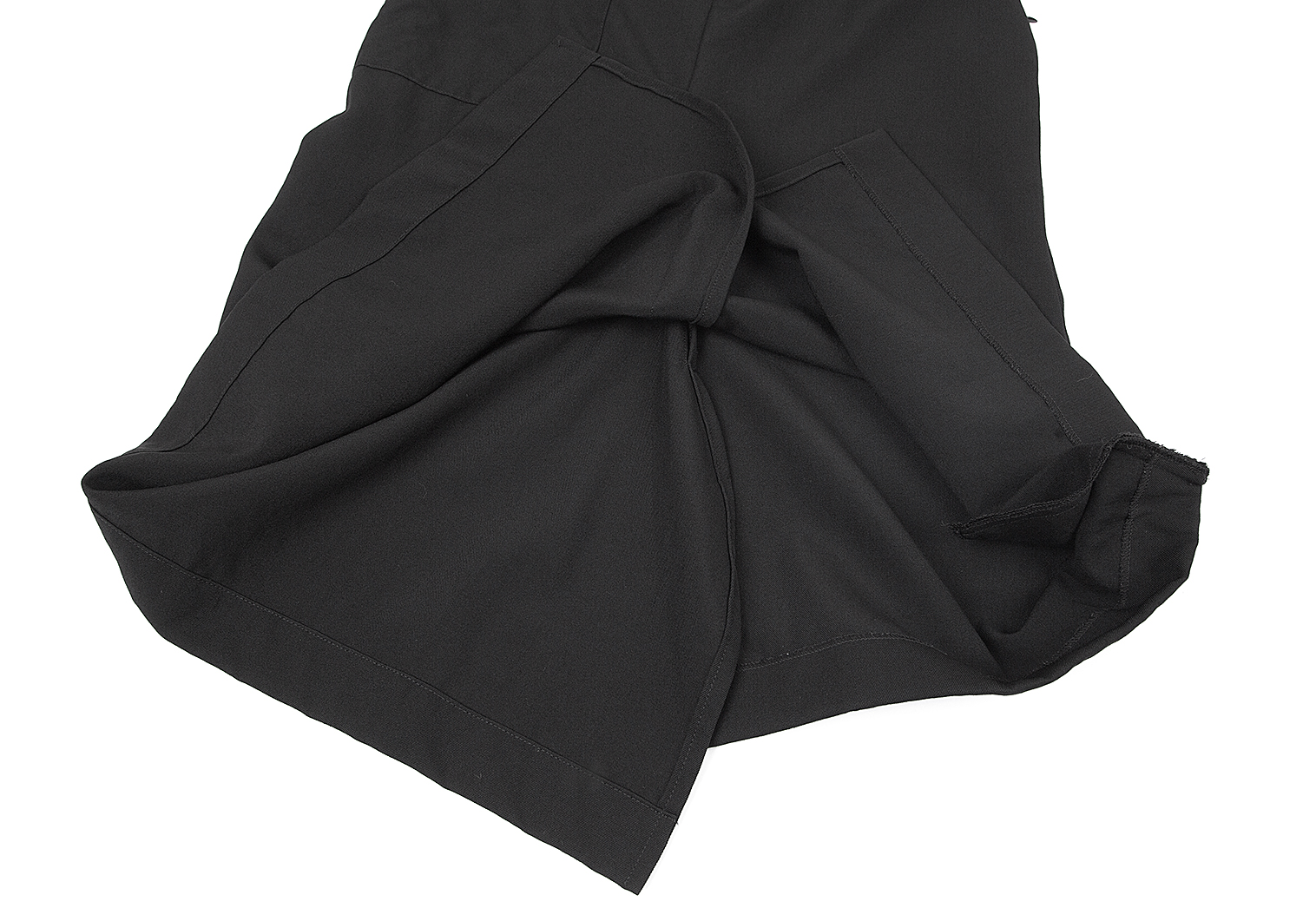 ワイズY's ウールギャバサルエルパンツ風スカート 黒2