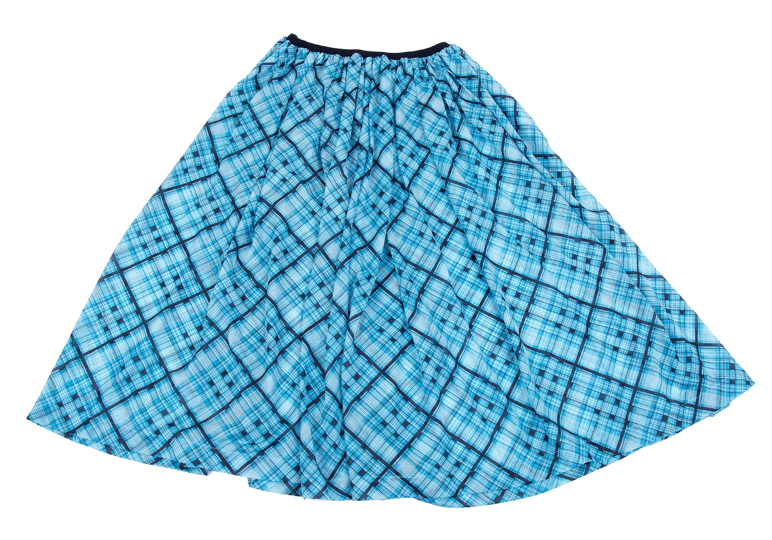 ワイズ GINGHAM SHIRRING x 30 /-DESIGN スカート未使用品
