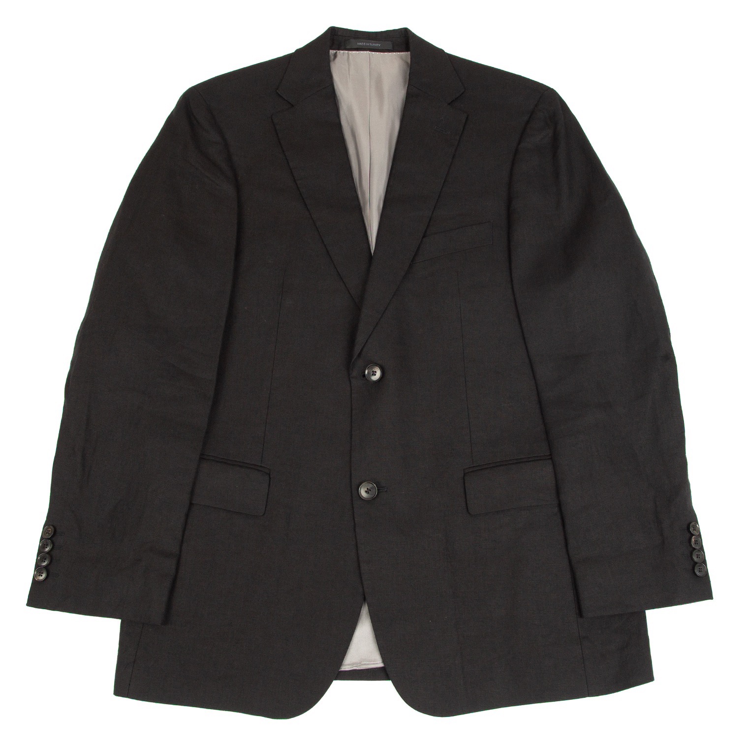 HUGO BOSS Linen Tailored Jacket Black 40 | PLAYFUL