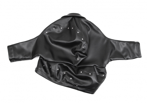 COMME des GARCONS Fake Leather Padding Jacket Black XS | PLAYFUL