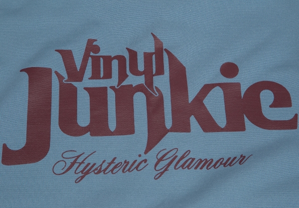 HYSTERIC GLAMOUR VINYL JUNKIE Print Track Jacket Sky blue M | PLAYFUL