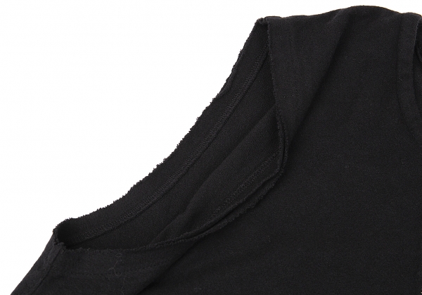 Stretch Cotton Tank Top in Black by Thom Krom