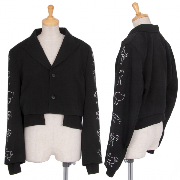 WoolGabaComme des Garçons 89AW Embroidery Jacket