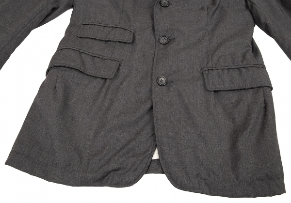 Engineered Garments  Andover Jacket - Grey Poly Wool Herringbone