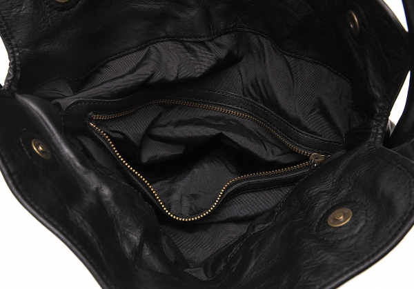 JURGEN LEHL Leather One Handle Bag Black
