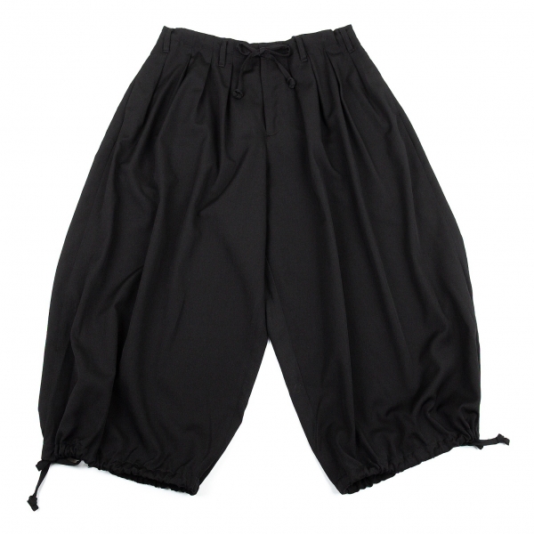Yohji Yamamoto POUR HOMME Wool Gabardine Balloon Pants (Trousers) Black ...