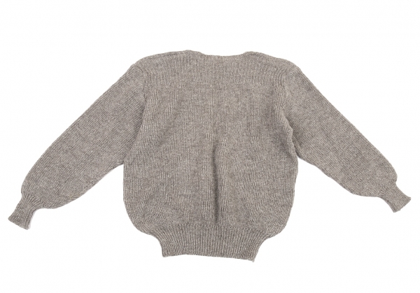 買い誠実 Eauk【 RIB 】GREIGE /men KNIT STITCH ニット/セーター - g