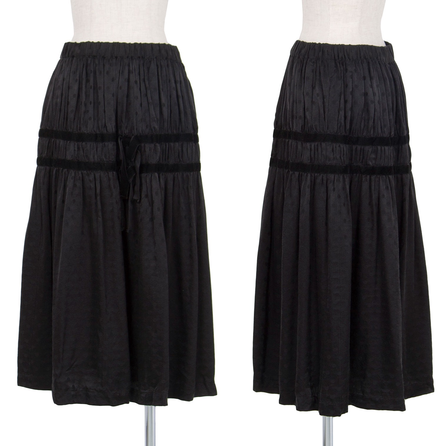 6,966円COMME des GARCONS GIRL ベロア　リボンスカート