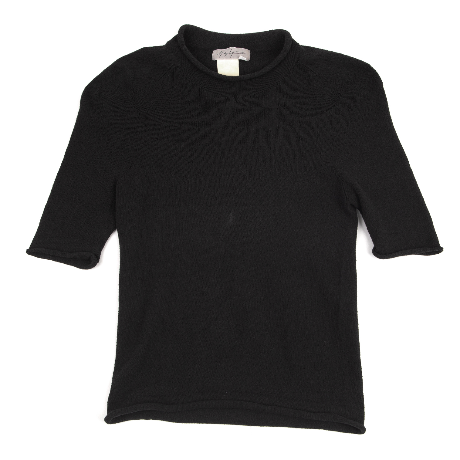 ヨウジヤマモト ファムYohji Yamamoto FEMME ニットTシャツ 黒S