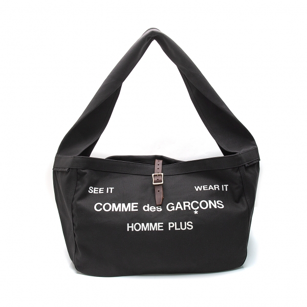 COMME des GARCONS HOMME PLUS ロゴ ショルダーバッグ-