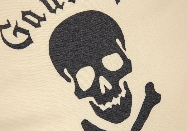 Jean-Paul GAULTIER Skull Print T Shirt Beige 40 | PLAYFUL