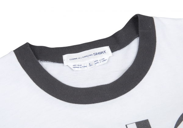 COMME des GARCONS SHIRT Logo Printed T Shirt White L | PLAYFUL
