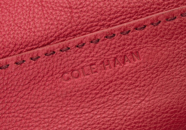 Cole Haan Red Genuine ￼Leather Purse Shoulder Bag Magnet Closure
