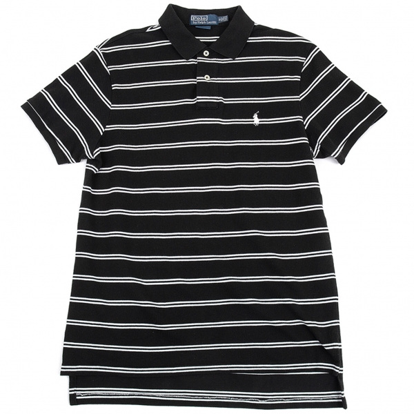 black and white striped ralph lauren shirt