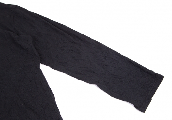 Ground Y Oversize Wrinkled Long Sleeve T Shirt Black 3 | PLAYFUL