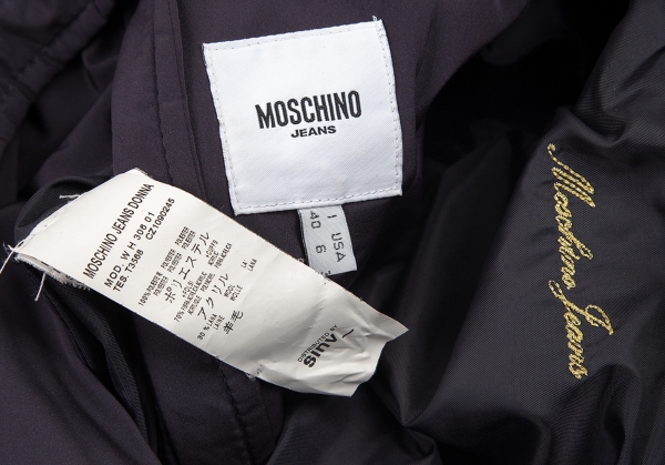 MOSCHINO JEANS Multi Button Padding Jacket Purple 40