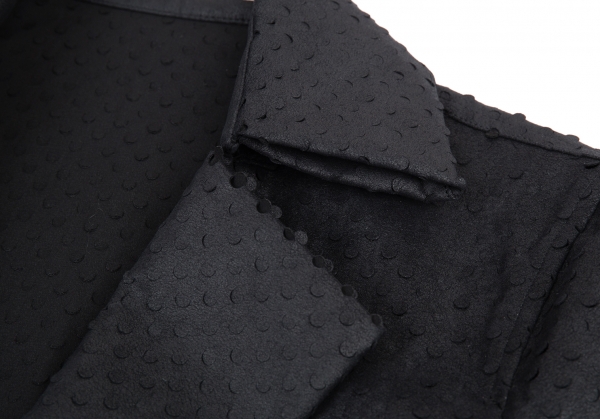 Issey Miyake Dot Punching Fake Leather Coat