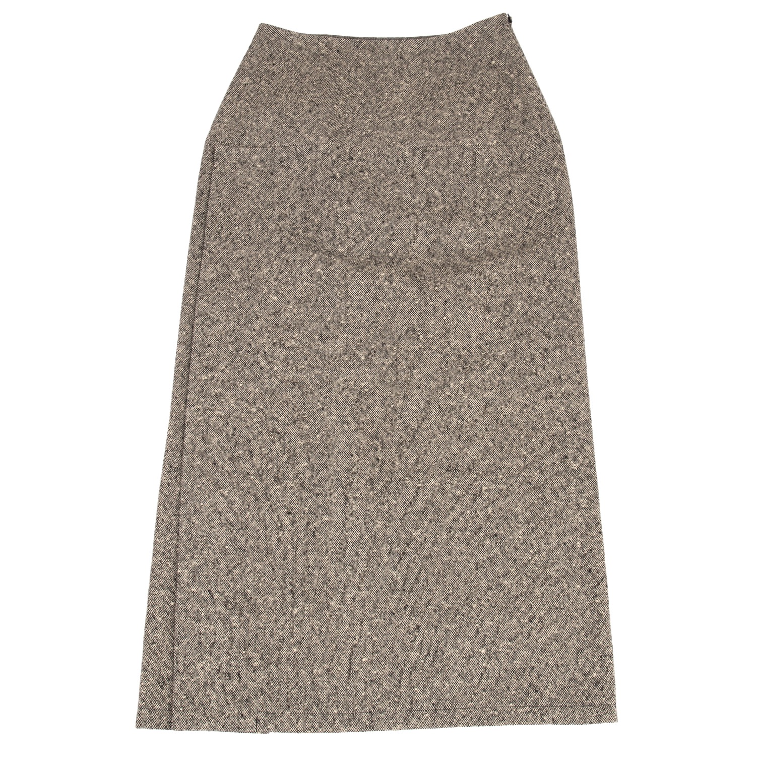 Yohji Yamamoto FEMME Tweed Switched Long Skirt Grey 2 | PLAYFUL