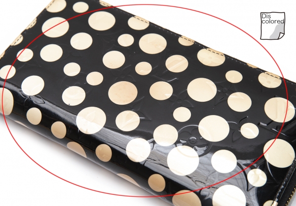 Louis Vuitton Black polka dot small wallet