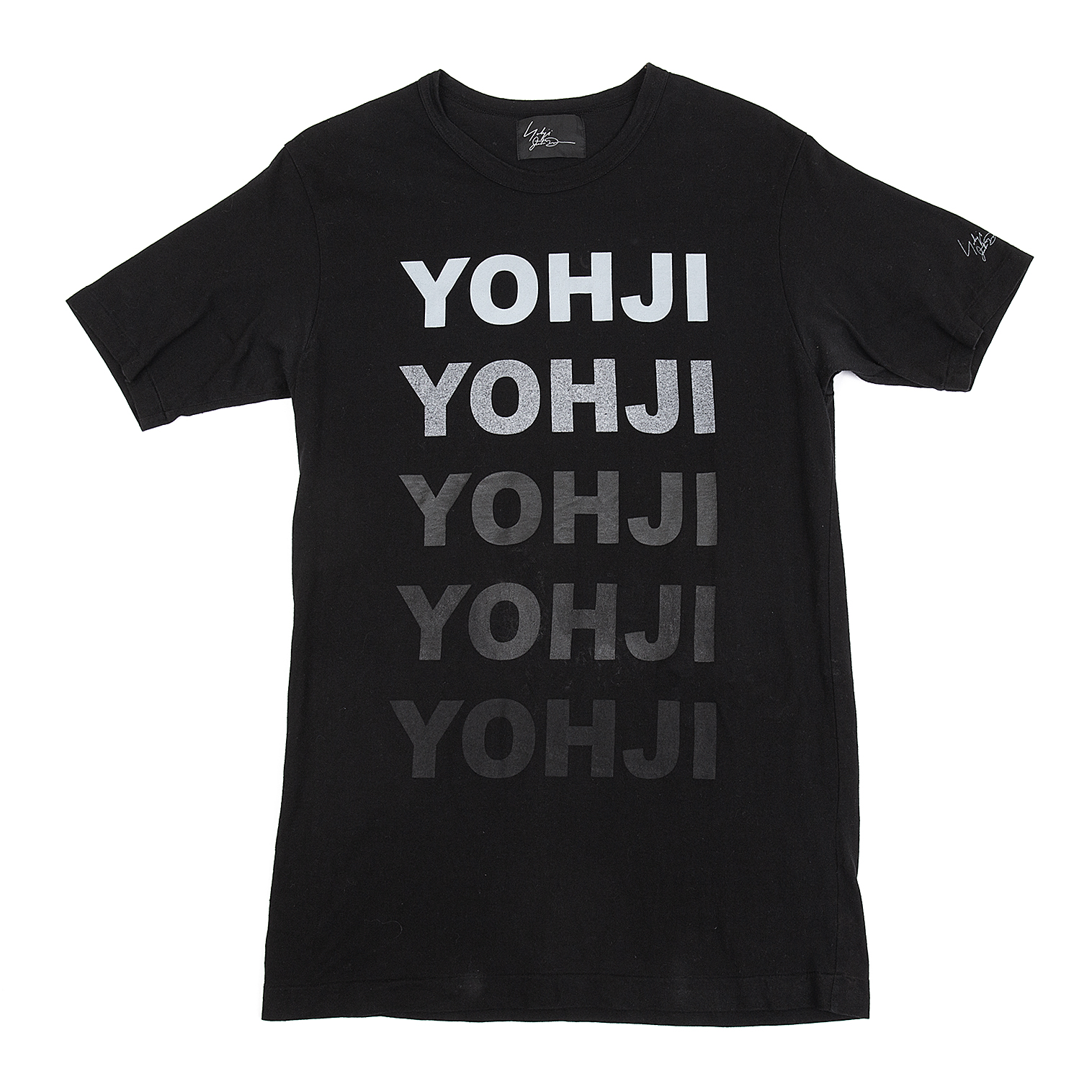 ヨウジヤマモト オム ボーダー 半袖Ｔシャツ 赤 yohji  T-shirts肩幅54cm