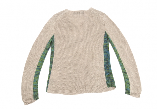 COMME des GARCONS HOMME PLUS Switched Knit Sweater (Jumper) Beige 