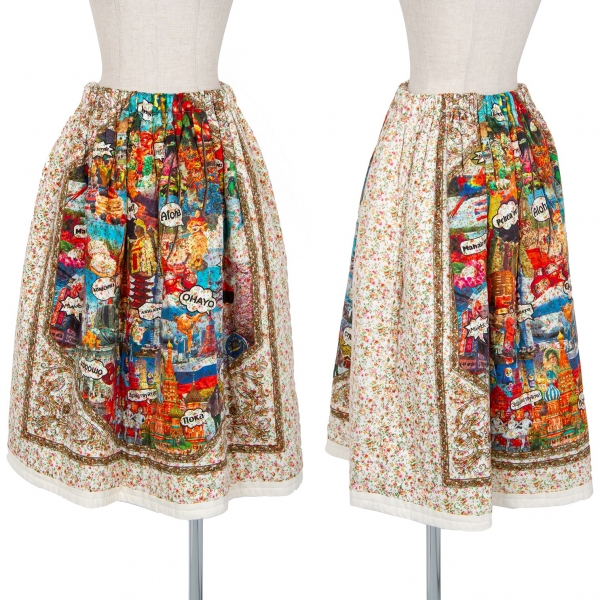 tricot COMME des GARCONS 刺繍スカート-