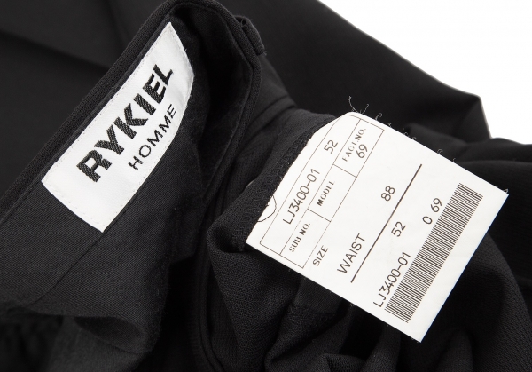 リキエルオムRYKIEL HOMME ウール3Bセットアップスーツ 黒52