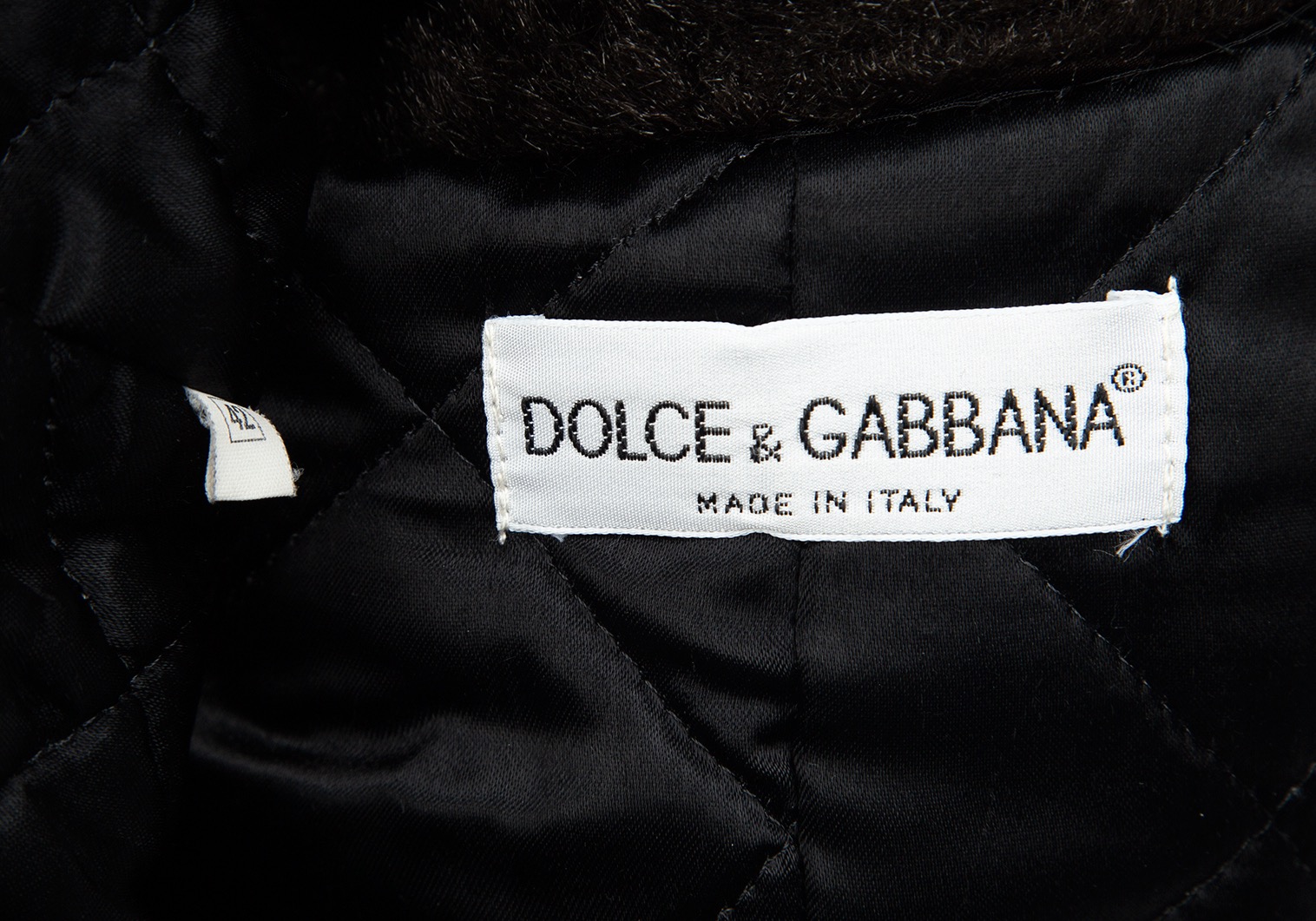 DOLCE&GABBANA カーディガン 40(M位) 黒x白(ボーダー)