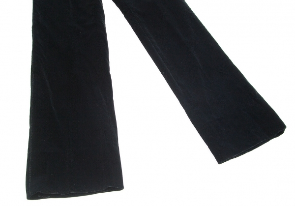 Jean-Paul GAULTIER Side Stitch Velvet Pants (Trousers) Black 48