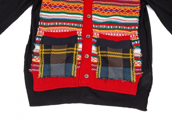 COMME des GARCONS HOMME PLUS Front Design Knit Sweater Multi-Color