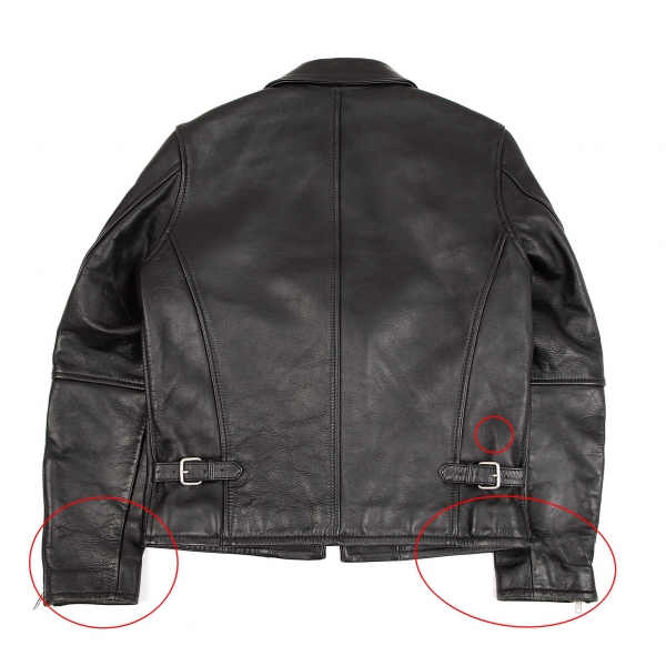 Black Comme Des Garçons contrasting-sleeves biker jacket