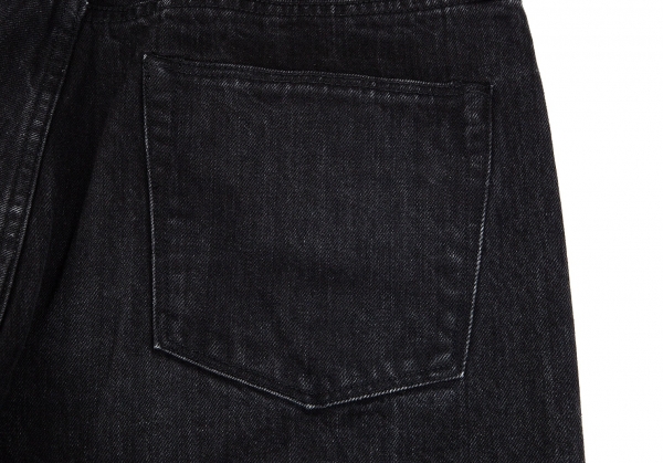 裾幅平置25cmYohji Yamamoto pour homme black jeans 36