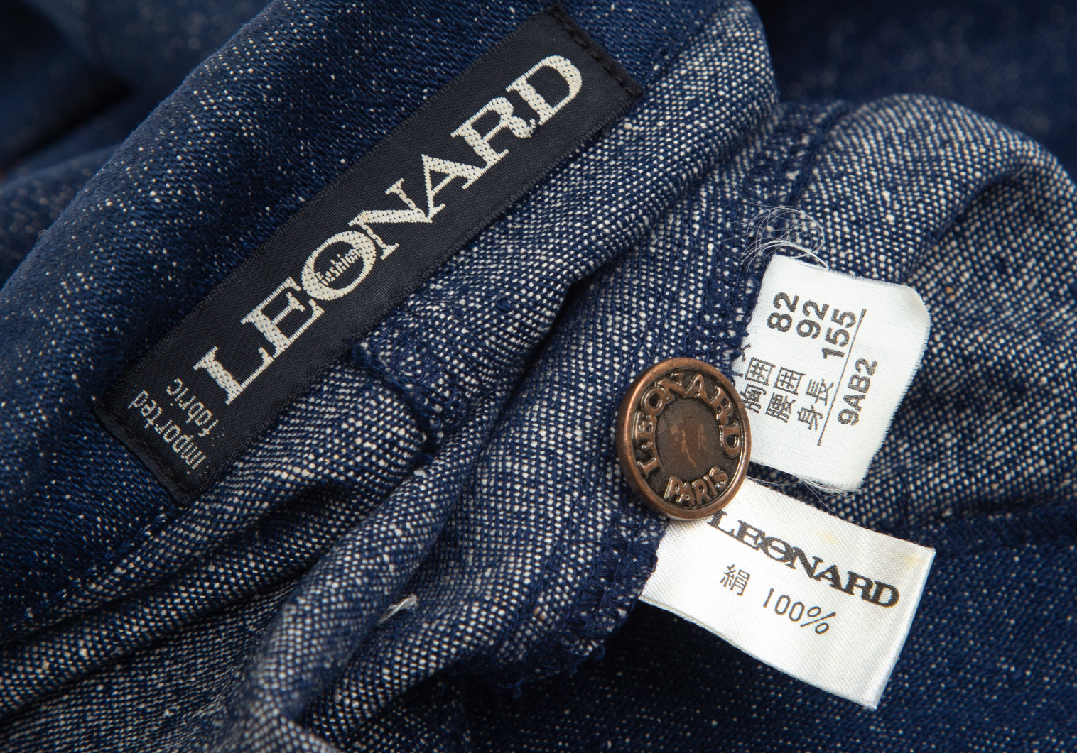 LEONARD/レオナール、フレアスカートセットアップ、半袖、ペイント柄