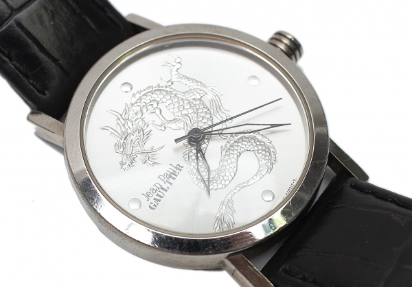 jean paul gaultier ジャンポールゴルチエ　腕時計　ドラゴンsilverfox