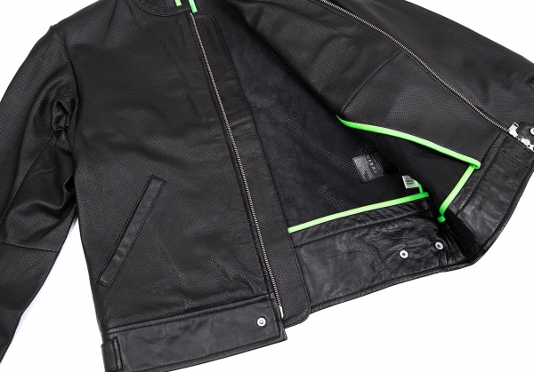 Y-3 Mesh XS | Leather PLAYFUL Black Jacket Motorcycle