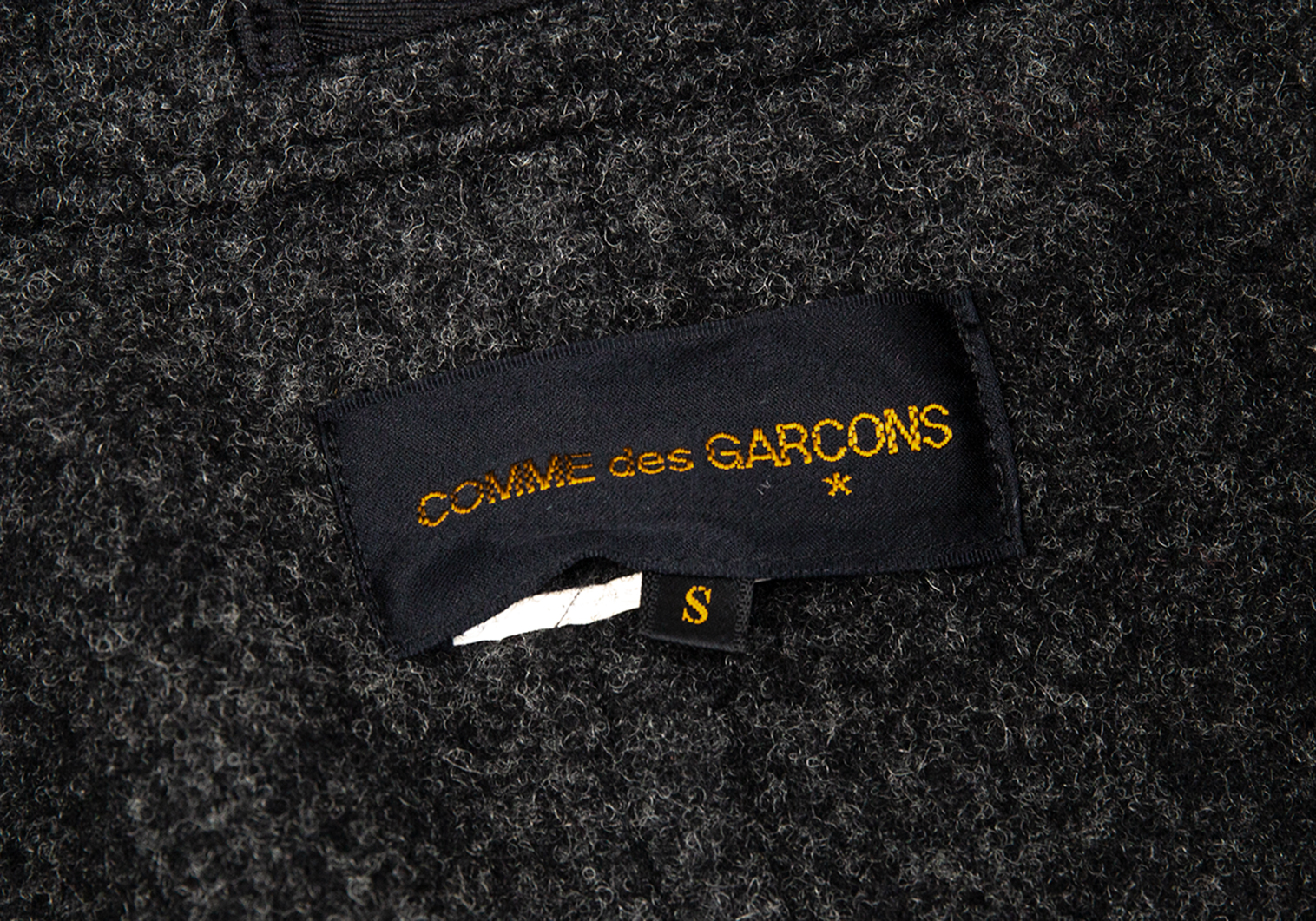 コムデギャルソンCOMME des GARCONS インサイドアウトウールフラノ 