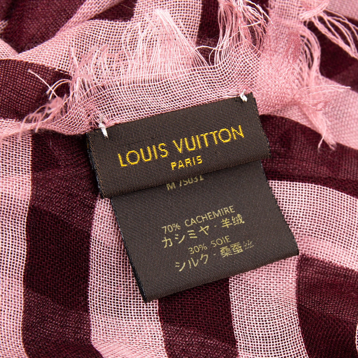 LOUIS VUITTON ルイヴィトン ストール - 白x青系(総柄)