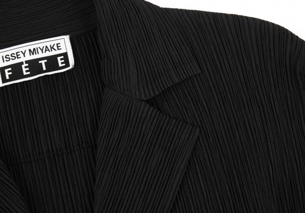 ISSEY MIYAKE FETE Pleats Jacket Black 3 | PLAYFUL
