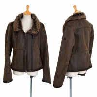 ARMANI JEANS Synthetic Mouton Blouson Brown L | PLAYFUL