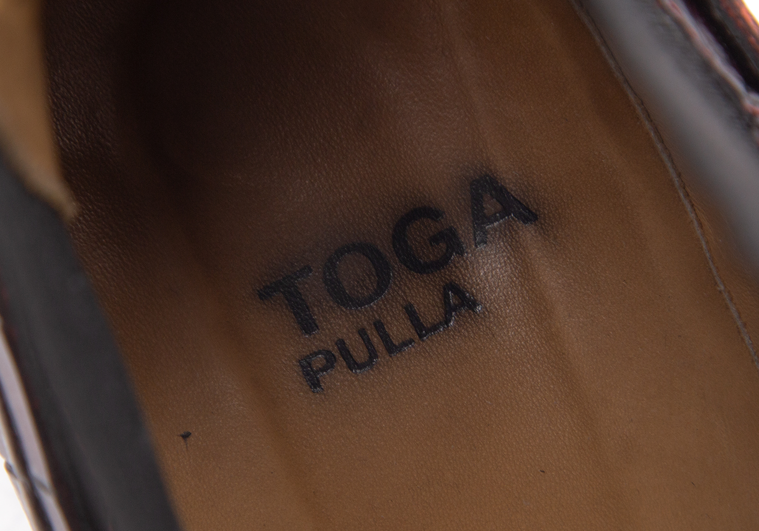 トーガ プルラTOGA PULLA メタル装飾クロコ型押しサイドゴアウエスタン