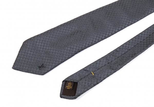 Louis Vuitton, Accessories, 0auth Louis Vuitton Damier Classique Tie 100  Silk Made In Italy