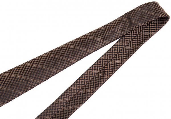 Silk tie Louis Vuitton Brown in Silk - 21409145