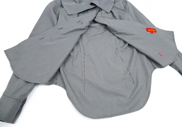 Vivienne Westwood Red Label Striped Long Sleeve Shirt Grey 2 | PLAYFUL