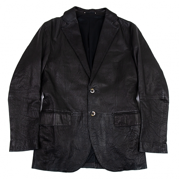 TOMORROWLAND Leather Jacket Black 46 | PLAYFUL