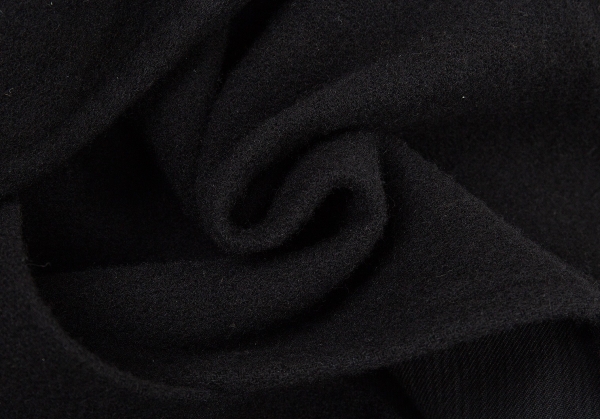 INK BKACK LINEN WOOL CLOTH N-LEFT SIDE DRAPED JKT(M Black): Yohji Yamamoto  POUR HOMME｜THE SHOP YOHJI YAMAMOTO