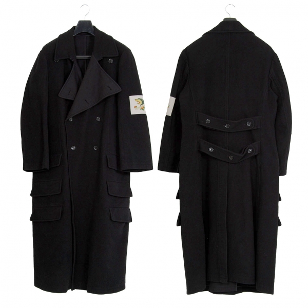 INK BKACK LINEN WOOL CLOTH N-LEFT SIDE DRAPED JKT(M Black): Yohji Yamamoto  POUR HOMME｜THE SHOP YOHJI YAMAMOTO