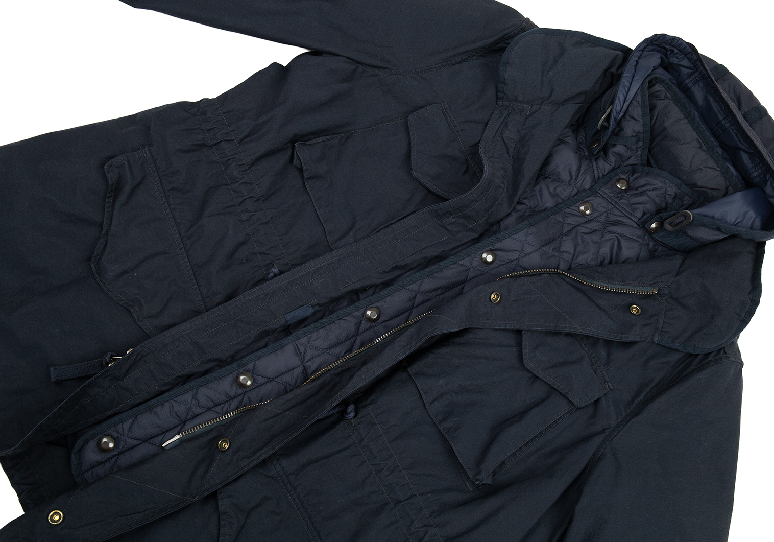 ポロラルフローレン　メンズ　ミリタリコート　ジャケット　紺　M65 新品タグ付ハリのある素材で上品な一着です